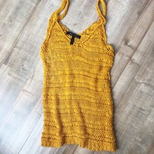 Yellow BCBGMaxAzria tank top - size M (EUC)